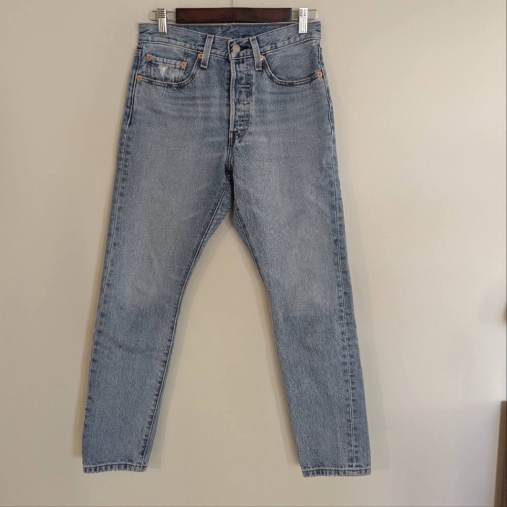 Levi's 501 S Skinny Jeans Light Wash Denim